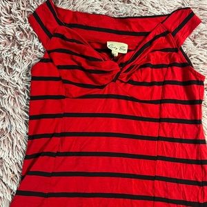 Cute striped retro tank/blouse great for jeans or a skirt, very versatile.